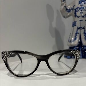 SEE Rhinestone Cat-eye Glasses